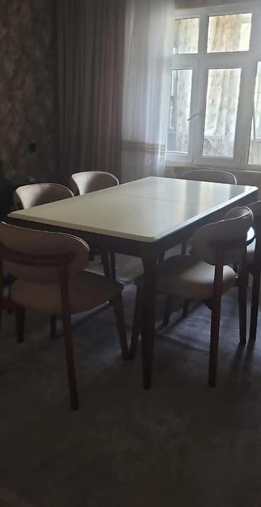 Masa dəsti 600azn təcili satılır 6 stuldu masa açılır istifadə — 1