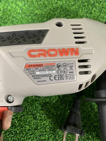 Электр шаймандары: Ударная дрель Crown CT10128C. Сетевая дрель для сверления дерева — 2