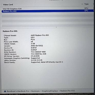 intel core i5: MacBook Pro 15" (2016) с Touch Bar/Touch ID - Процессор: Intel Core — 4