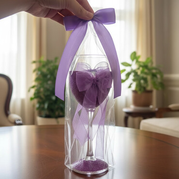 Čaše: Dekorativne čaše za šampanjac – ručni rad, poklon pakovanje - — 1