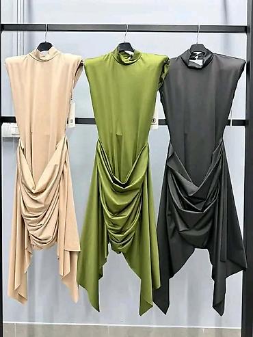massimo dutti baletanke: Elegantna mini haljina bez rukava sa visokim okovratnikom i — 3