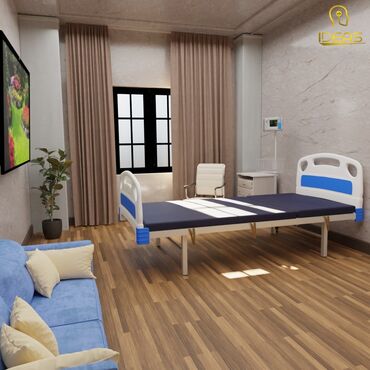 Медицинская мебель: Кровать палатная ID-CS-16 - одно секционная модель медицинской — 10