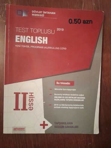 Testlər: Topluların içi yazılmayıb. İçləri təzədir kitabların. Qiymətləri