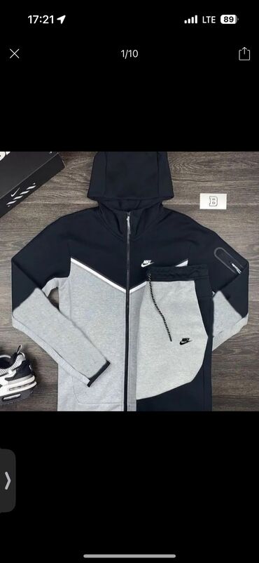 брендовые спортивные костюмы женские: Мужской спортивный костюм Nike (черно-серый) Стильный и удобный