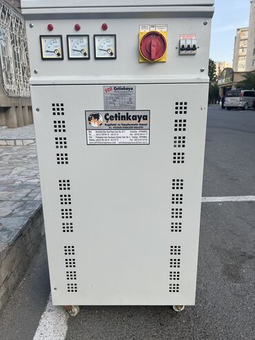 Stabilizatorlar: İşlənmiş Sənaye üçün Stabilizator Сetinkaya, 3 faza, Ünvandan götürmə, Zəmanətsiz
