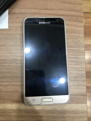 telefon gencede: Samsung Galaxy J3 2018, 16 GB, rəng - Qızılı, Sensor, İki sim kartlı