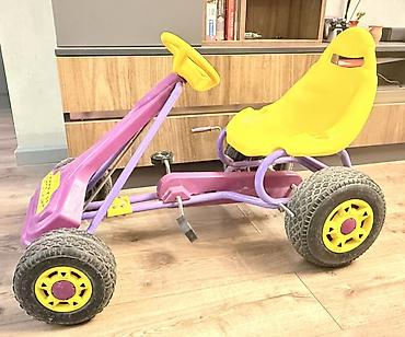velosiped oturacaqlari: Uşaq pedallı qokart – GTOYS 88 SPEEDCAR - Rənglər: bənövşəyi karkas — 2
