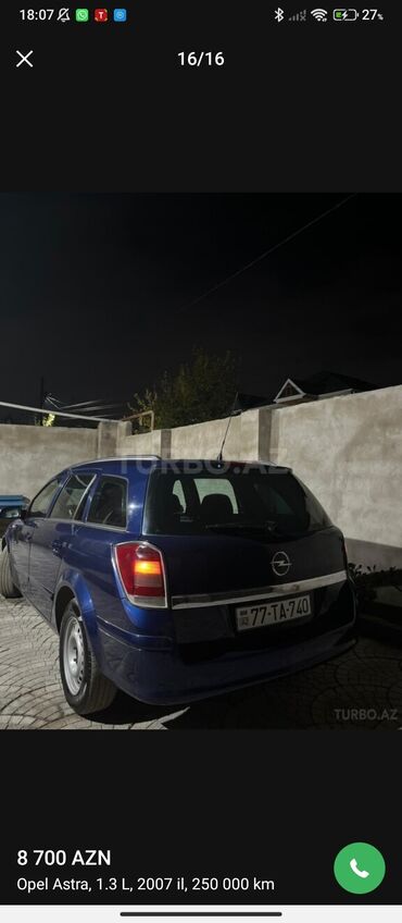 Opel: Opel Astra: 1.3 l | 2007 il 250000 km Sedan — 14