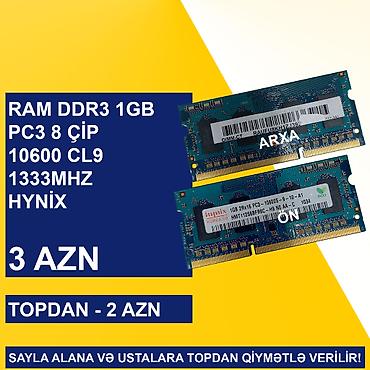 Operativ yaddaş (RAM): Notebook üçün Ramlar (DDR2/DDR3) SAYLA ALANA VƏ USTALARA TOPDAN — 9