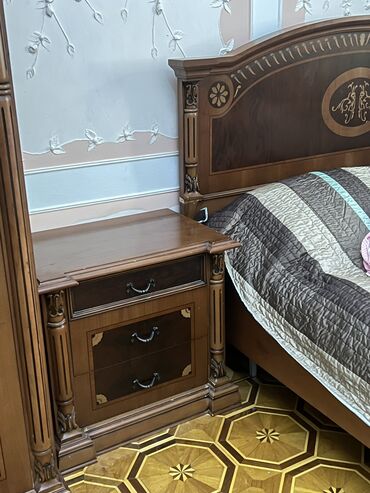 Yataq otağı dəstləri: İkinəfərlik çarpayı, 2 tumba, Dolab, Komod, Türkiyə, İşlənmiş — 4