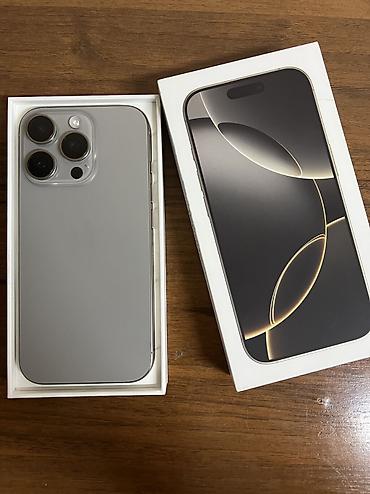IPhone 16 Pro, Б/у, 256 ГБ, Natural Titanium, 89 %