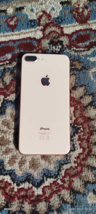 qizil nar nomreler: IPhone 8 Plus, 64 GB, Rose Gold, Barmaq izi