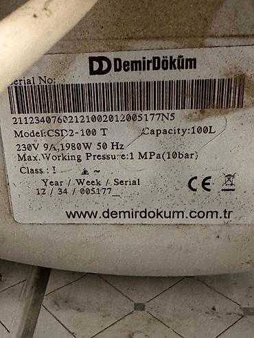 ariston 100l: DemirDöküm su qızdırıcısı (elektrik, akkumulyator tipli) - Model — 2