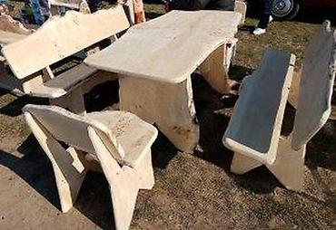Setovi stolova i stolica: DRVENA GARNITURA MASIV NOVA STO, 2 KLUPE I 2 STOLICE AKCIJA | Cene — 13
