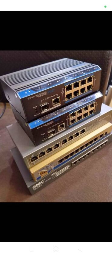 Modemlər və şəbəkə avadanlıqları: Hər növ Sviç və Gateway çox sayda çox ucuz qiymətə İdeal vəziyyətdə — 2