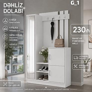 Dəhliz üçün funksional və zərif dizayna malik dolab komplekti. Model lalafo.az -da Dəhliz üçün funksional və zərif dizayna malik dolab komplekti. Model