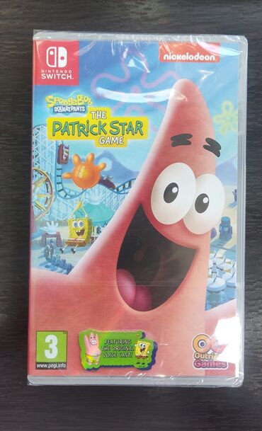 Oyun diskləri və kartricləri: Nintendo switch üçün SpongeBob the Patrick star oyun diski. Tam yeni