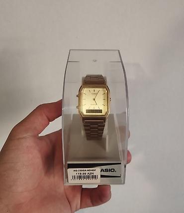 Qol saatları: Casio AQ-230GA-9DHDf qol saatı - Rəng: qızılı - Korpus forması — 2