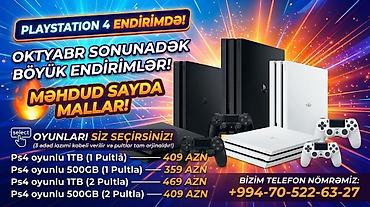 PlayStation 4 oyun konsolları – endirim kampaniyası Əlaqə nömrəsi lalafo.az -da PlayStation 4 oyun konsolları – endirim kampaniyası Əlaqə nömrəsi