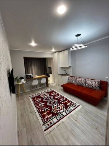 тц бишкек парк: 1 комната, 27 м², Элитка, 4 этаж, Евроремонт
