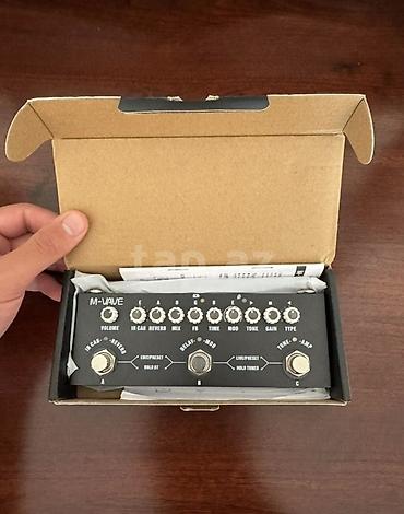 M vave cube baby multifunksional pedal, içinde bütün mehşur amp ve