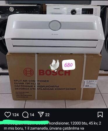 bosch paltaryuyan kodlari: Kondisioner Bosch, Yeni, 40-45 kv. m