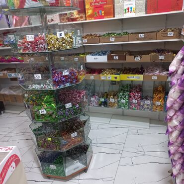 magaza ucun vitrin: Konfet vitrini 40 gozdu birde elave basi aciq goz