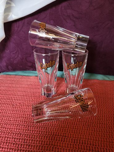 Čaše: Case nove,vintaz Cepelin italijanske. Case komada 4 u ceni. puno — 8
