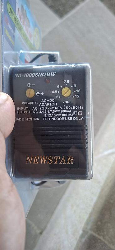NEWSTAR Universal AC/DC Adapter – NA-1000S/R/BW - Giriş: AC 220–240V lalafo.az -da NEWSTAR Universal AC/DC Adapter – NA-1000S/R/BW - Giriş: AC 220–240V