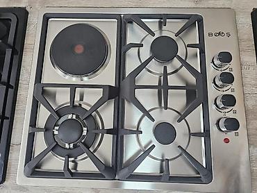 Qarışıq sobaları: Qaz plitəsi "Booş" Qaz plitəsi BOOŞ Model: GSN4S14 Rengi: Qara Emal — 6
