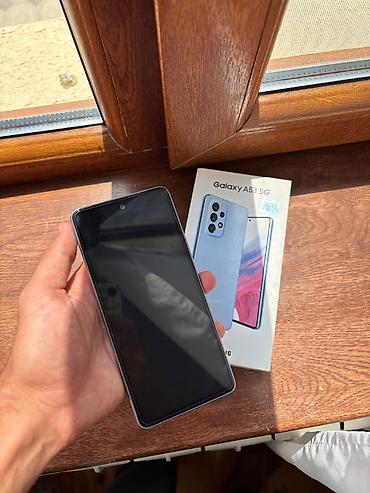 samsung netbook: Samsung Galaxy A53 5G, 128 GB, rəng - Göy, Barmaq izi, Face ID — 3