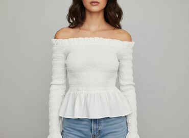 bluzki z dużym dekoltem plus size: H&M Divided, Bluzka damska, rozmiar S