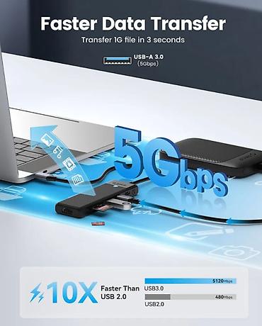 notebook bluetooth: ⚡ ORICO 6-in-1 Docking Station – Gündəlik tələblər üçün ideal seçim! — 4