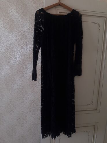 женские велюровые платья: Qara krujeva don - Rəng: qara - Material: tam krujeva (şəbəkəli