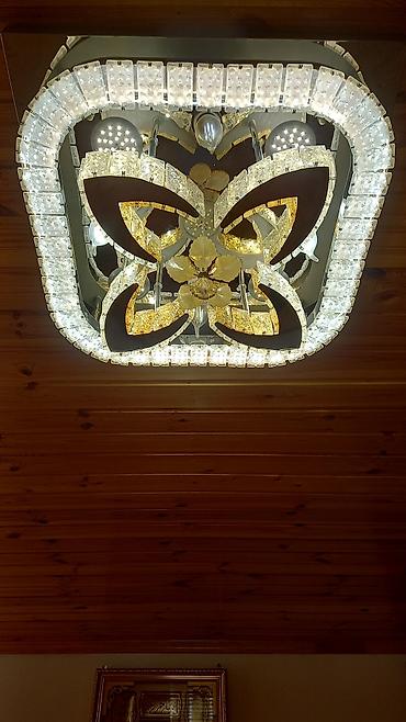 asma tavan zal ucun: Led Çılçıraq, 4 və daha çox lampa, Metal — 1
