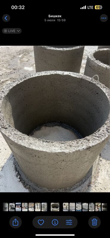 Железобетонные (ЖБИ) кольца для септика: Железобетонное (ЖБИ) кольцо для септика Размер: 150 x 90 x 10 см, Платная установка, Оптом — 18