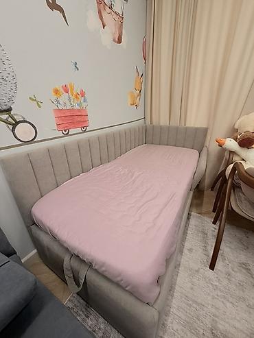 bunk bed: Односпальная кровать, Б/у, С ящиком для хранения, длина - 190 см — 2