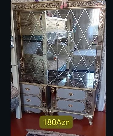 стол комод: Klassik üslubda güzgülü komod/TV altlığı. - Ön hissə tam güzgülüdür — 1
