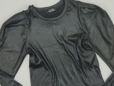 żółte bluzki z długim rękawem: Blouse, Bershka, S (EU 36), condition - Good