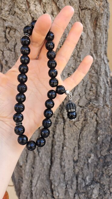 Təsbehlər: Təbii daşlardan hazırlanmış tesbih - Material: şəffaf-qonur tonlarda — 17