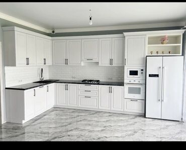 Sifarişlə mətbəx mebeli: Sifarişlə mətbəx dəsti, Özü çəkən petlələr, Mat laminat, Kredit var, Rayonlara çatdırılma, Pulsuz çatdırılma — 29