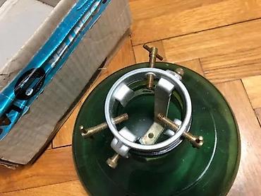 Praznična dekoracija: Stalak za jelku Bülach – srednji model - Stakleni rezervoar u zelenoj — 1