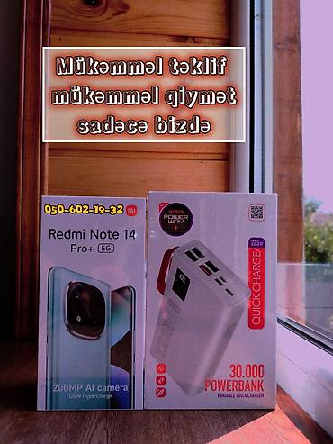 planset satiram: Redmi Note 13 Pro+, 256 GB, rəng - Ağ, İki sim kartlı, Sənədlərlə, Düyməli — 1