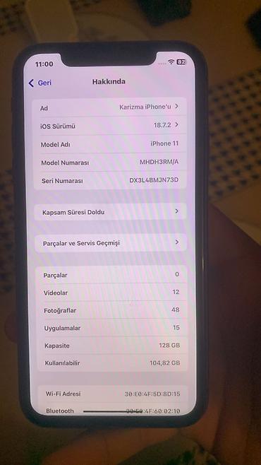 apple watch ultra 1: IPhone 11, 128 GB, Qara, Face ID — 4