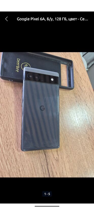телефоны на запчасти: Google Pixel 6A, 128 ГБ, түсү - Боз