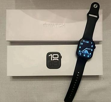 apple watch series 8: Apple Watch Series 10 smart saat Xüsusiyyətlər: - Qara rəng, silikon — 1