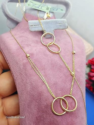 Zərgərlik əşyaları: Dəstə daxildir: Bilərzik, Boyunbağı, Pandora, Sarı qızıl, 585 Əyar, 278 g — 3