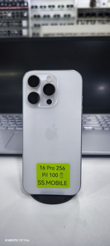 Apple iPhone: IPhone 16 Pro, 256 GB, Gümüşü, Face ID