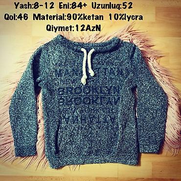 Yash:8-12 Eni:84+ Uzunluq:52 Qol:46 Material:90%ketan 10%lycra lalafo.az -da Yash:8-12 Eni:84+ Uzunluq:52 Qol:46 Material:90%ketan 10%lycra