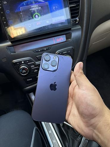 iphone 14 pro max satilir: IPhone 14 Pro Max, 512 GB, Deep Purple, Qırıq — 1